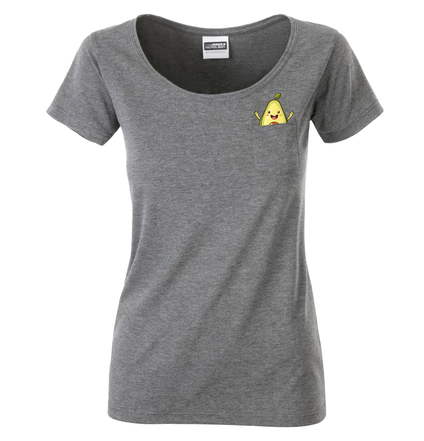 Paulakimm_ - T-Shirt Avocado Tasche
