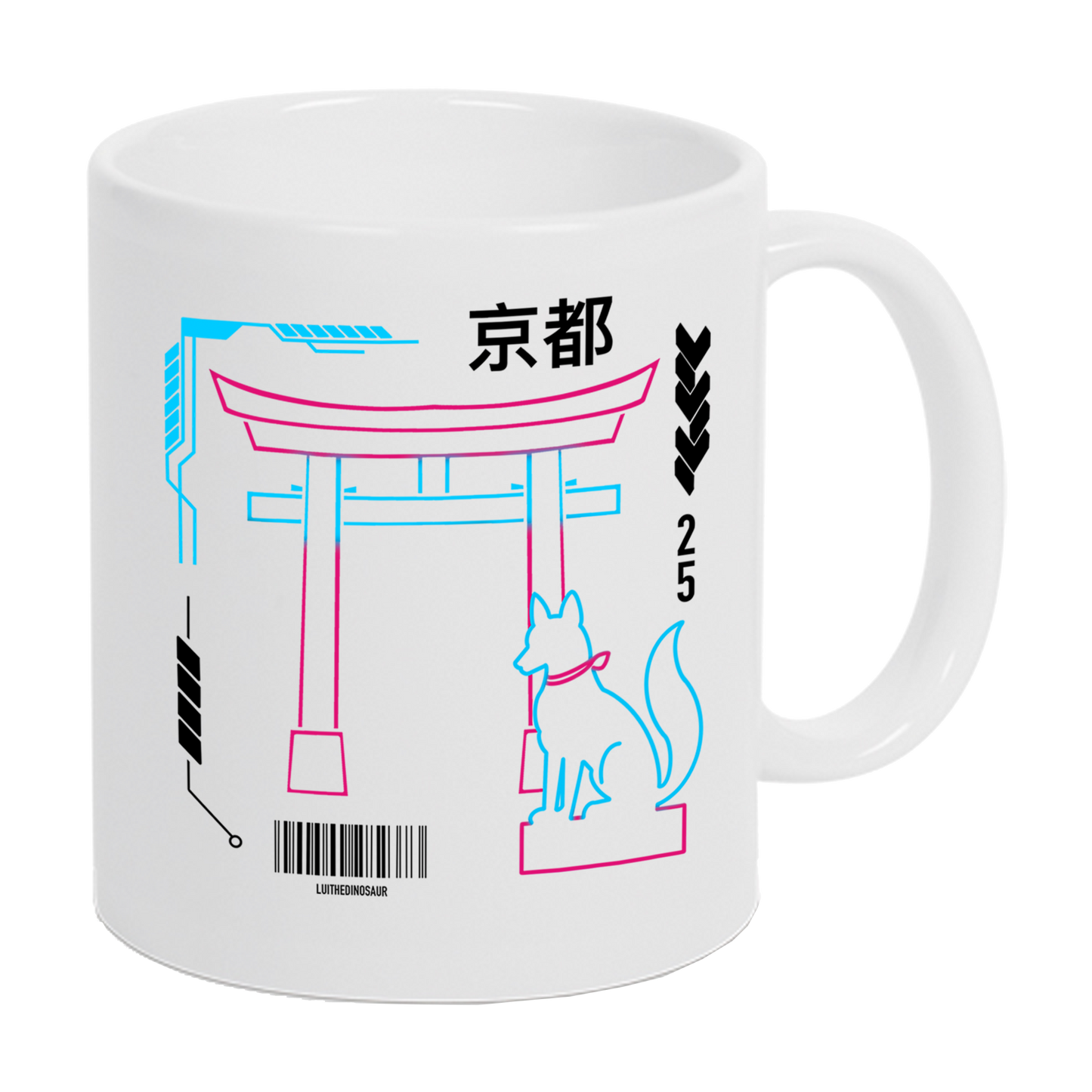 LuiTheDinosaur - Kyoto Fox Tasse