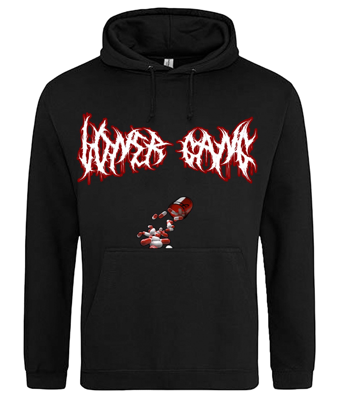 Yuzuxoo - Hoodie Loner Gang Gothicschrift