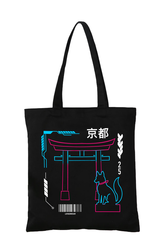 LuiTheDinosaur - Kyoto Fox Einkaufstasche